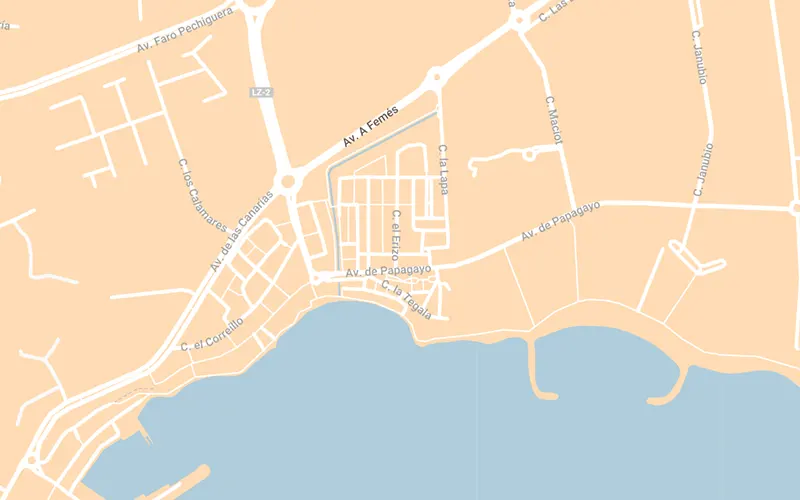 Ubicación Apartamento Playa Blanca